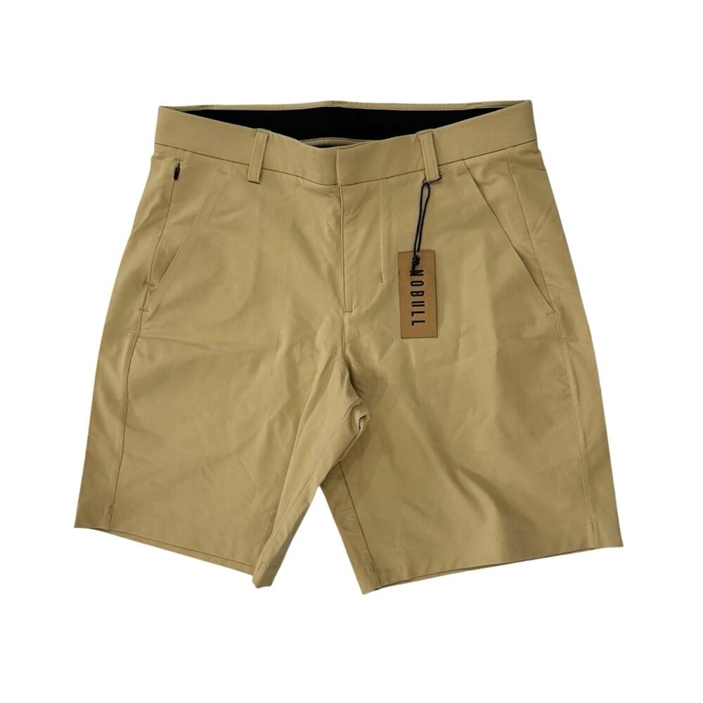 NWT NOBULL Men’s 9” Golf Short Beige Size 30